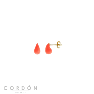 Pendientes Plata Gota Coral Salvatore 213A0536