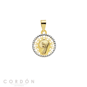 medalla-virgen-nina-oro-18k-bicolor-14mm