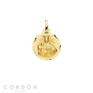 medalla-escapulario-virgen-del-carmen-y-corazón-jesus-oro-amarillo-18k-16mm