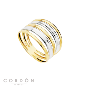 anillo-bandas-13mm-oro-bicolor-18k