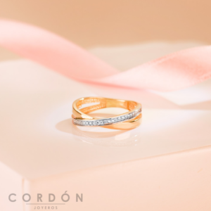 anillo-circonitas-cruzado-4mm-oro-bicolor-18k