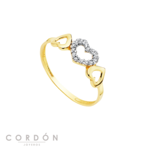 anillo-circonitas-corazones-oro-bicolor-18k