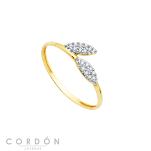 anillo-circonitas-hojas-oro-bicolor-18k